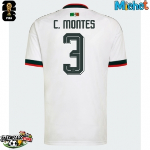 Meksiko Cesar Montes #3 Vieraspaita MM-kisat 2026 Lyhythihainen